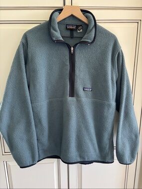Vintage Patagonia Synchilla Fleece Marsupial 25735 Jacket Blue Mens Large